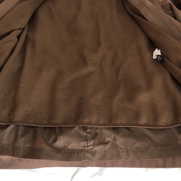 💦☔️Gallery All-weather coat! removable lining & hood! light brown! PreLoved! S/M - Picture 9 of 16